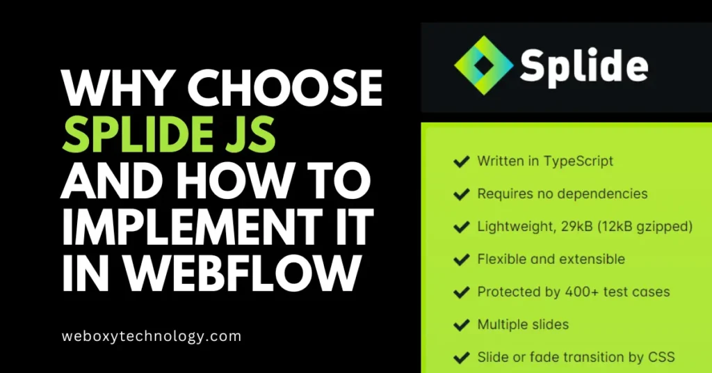 Why Choose Splide.js and How to Implement It in Webflow – Best Guide